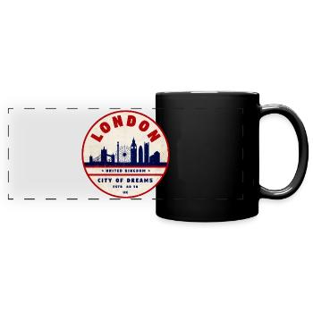 London City of Dreams - Full Colour Panoramic Mug - black - Front