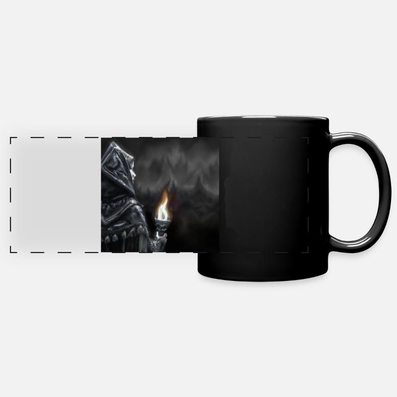 A dark mystical figure 10 - Full Colour Panoramic Mug - black