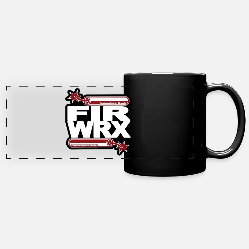 FIR WRX - Panorama-Tasse farbig - Schwarz