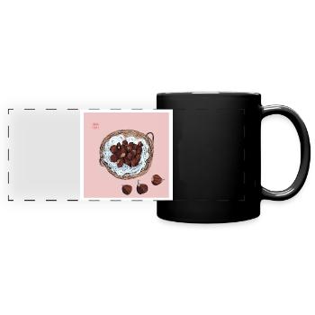Maroni - Panorama-Tasse farbig - Schwarz - Vorne