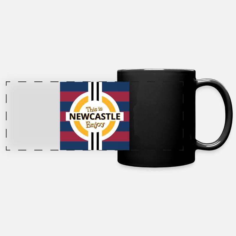 C’est Newcastle Enjoy - Mug panoramique uni - noir
