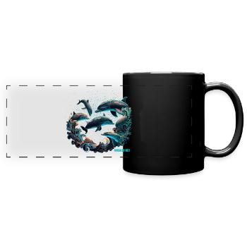 NINGALOO REEF - Panorama-Tasse farbig - Schwarz - Vorne