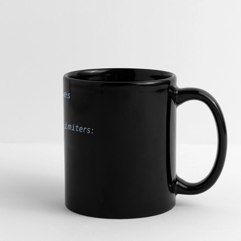 Python code | block delimiters Programmer Humor Full Colour Panoramic Mug