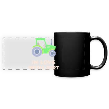 Bauer Tractor Agricultural Machinery Statement Vehicle - Full Colour Panoramic Mug - black - Front