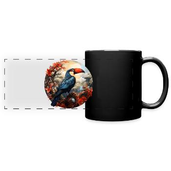 Toucan - Full Colour Panoramic Mug - black - Front