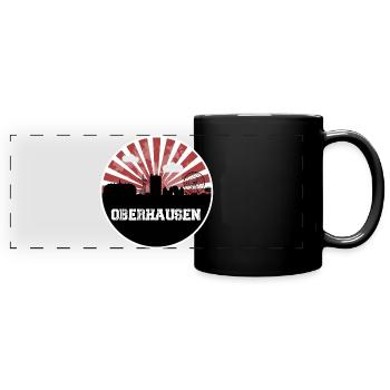 Oberhausen Home Game Skyline - Full Colour Panoramic Mug - black - Front