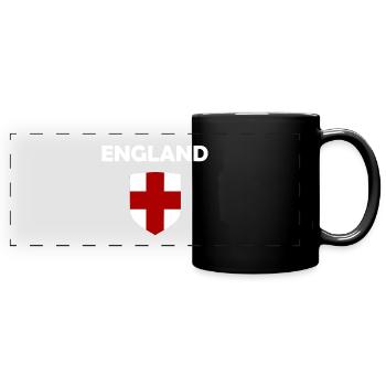 Der englische Mythos - Panorama-Tasse farbig - Schwarz - Vorne
