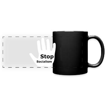 Arrêtez le socialisme - Mug panoramique uni - noir - Devant