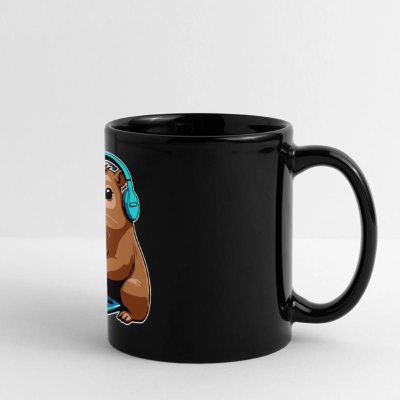 Capybara Programmer Coder Computer Full Colour Panoramic Mug