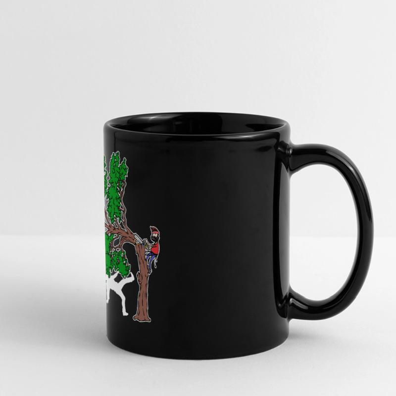 Tree Evolution Woodwork Lumberjack Tree Cutter Full Colour Panoramic Mug
