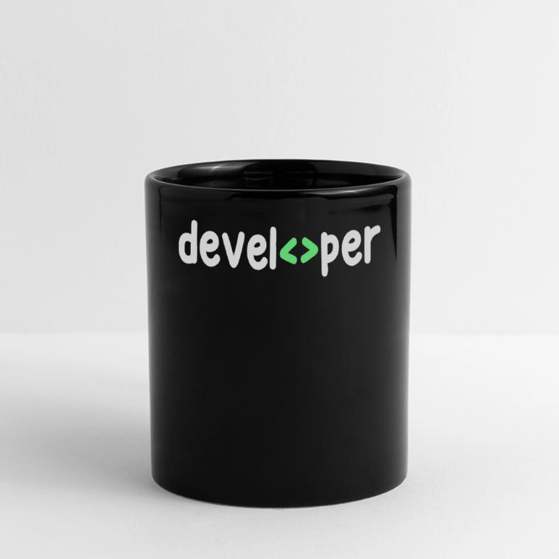 Développeur Code Scripting Debug Informatik Geek Mug panoramique uni