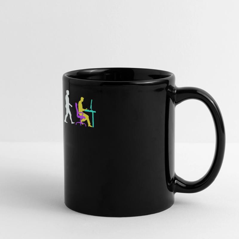 Developer Evolution Computerfreak Open Source Panorama-Tasse farbig