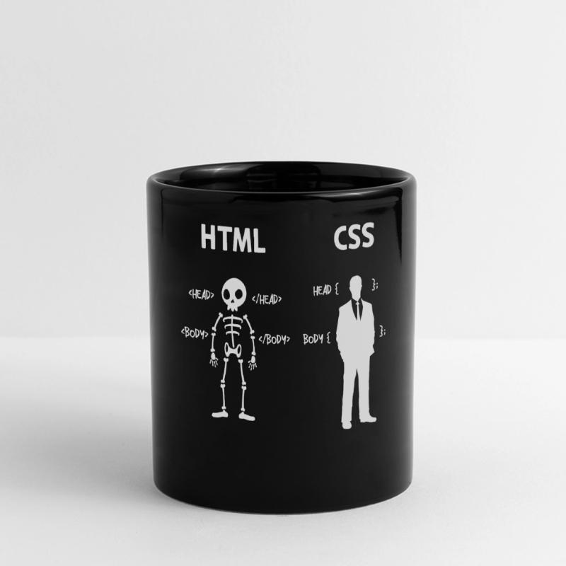 Code Css C++ Php Java Développeur Code Scripting Mug panoramique uni
