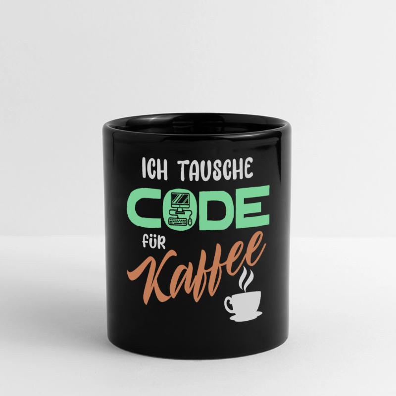 Code Developer Statement Programmierer Computer Panorama-Tasse farbig