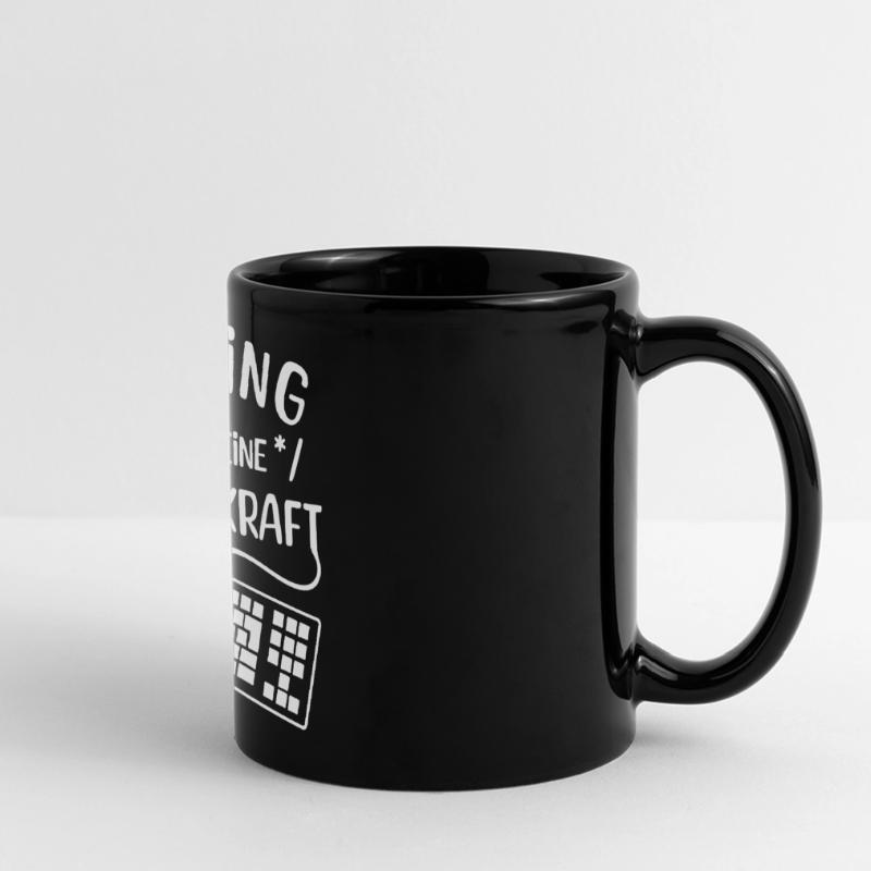 Code Skripting Statement Computerfreak Developer Panorama-Tasse farbig