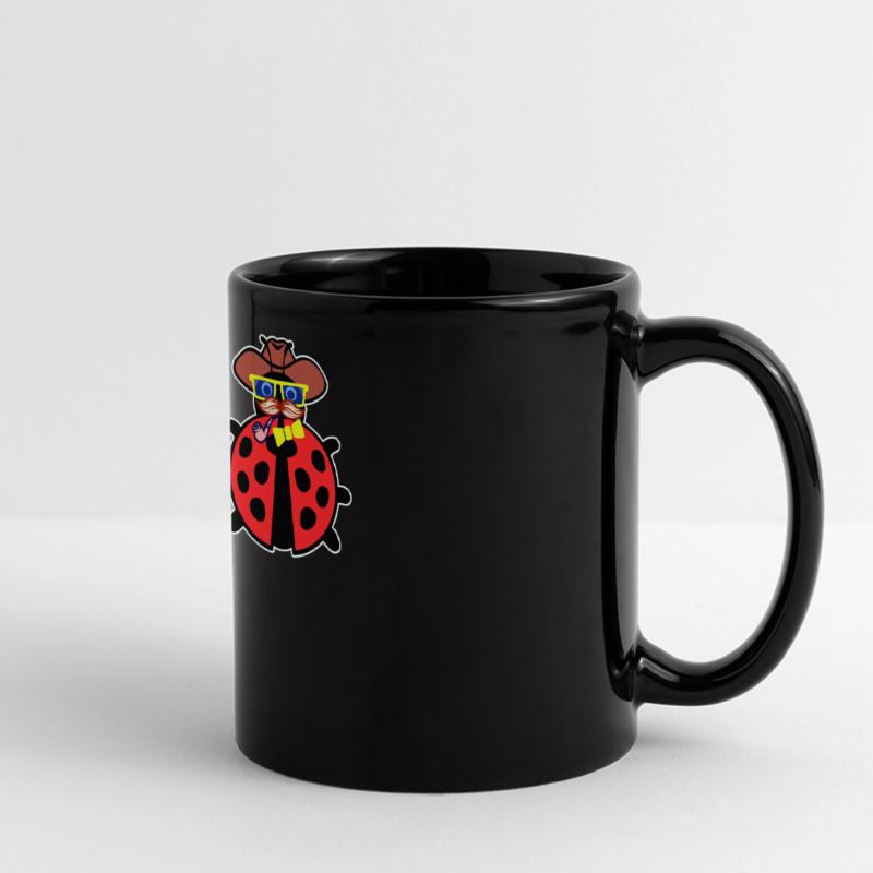 Bugs Bugfixing Debug Developer Computerfreak Panorama-Tasse farbig
