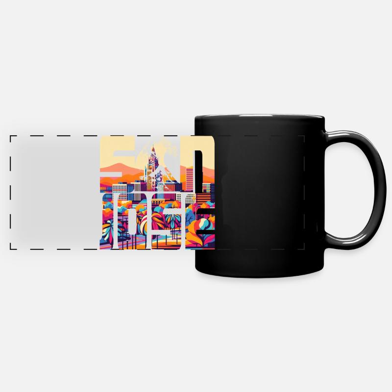 SAN JOSE - Mug panoramique uni - noir