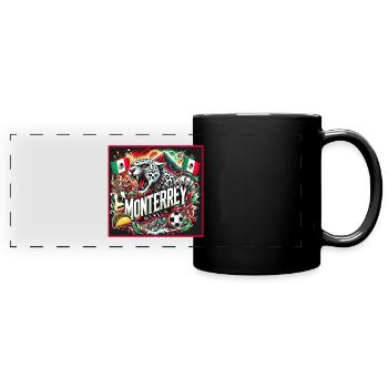 Monterrey Mexiko Städte Design - Panorama-Tasse farbig - Schwarz - Vorne