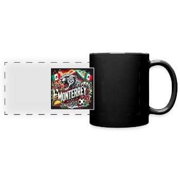 Monterrey Mexiko Städte Design - Panorama-Tasse farbig - Schwarz - Vorne