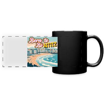 Born to be Arritz - Mug panoramique uni - noir - Devant