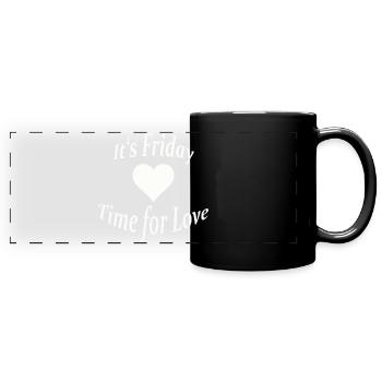 IT'S FRIDAY - Panorama-Tasse farbig - Schwarz - Vorne
