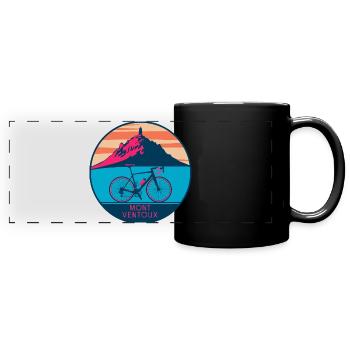Design de T-shirt Mont Ventoux - Mug panoramique uni - noir - Devant