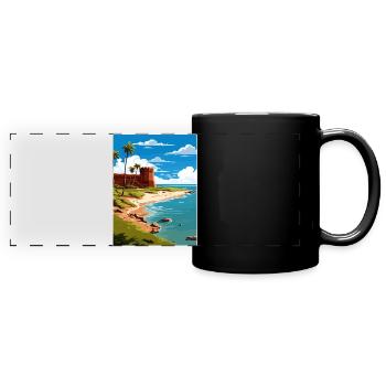 Trockener Tortugas Nationalpark Reiseposter Souvenir - Panorama-Tasse farbig - Schwarz - Vorne