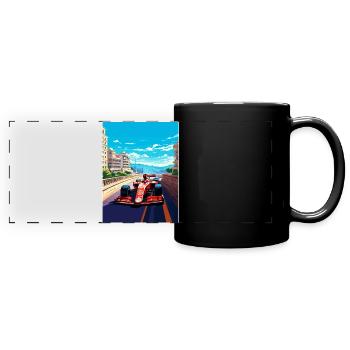 Affiche de voyage Monaco Circuit Motorsport Race Race - Mug panoramique uni - noir - Devant