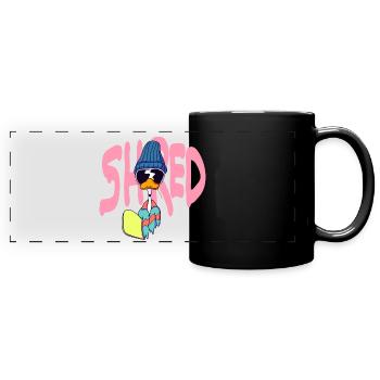 Shred - Panorama-Tasse farbig - Schwarz - Vorne