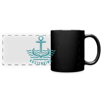 Meer Geht Immer Anker Nordsee Spruch Geschenk See - Panorama-Tasse farbig - Schwarz - Vorne