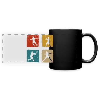 Tennis Maman Joueur De Tennis Disant Cadeau Sports - Mug panoramique uni - noir - Devant