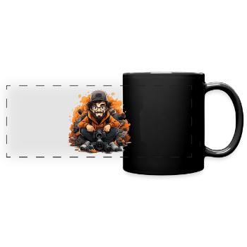 Frame Marketplace - Full Colour Panoramic Mug - black - Front