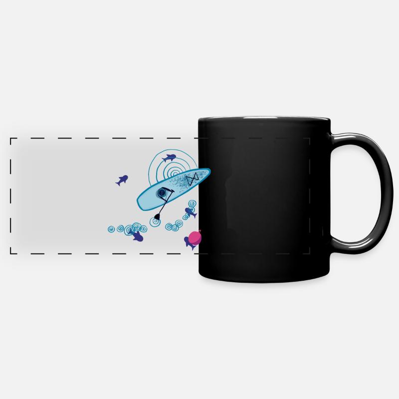 SUP - Full Colour Panoramic Mug - black