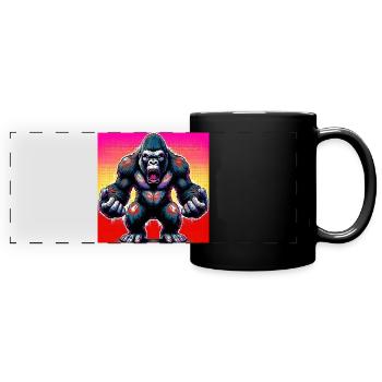 gorilla - Full Colour Panoramic Mug - black - Front