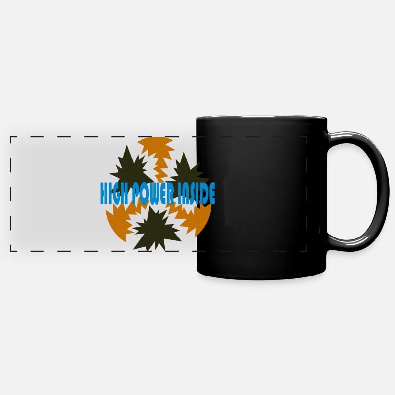 High power by Cean - Full Colour Panoramic Mug - black