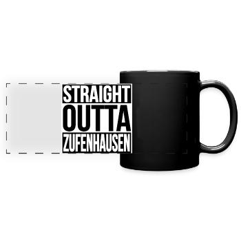 STRAIGHT OUTTA ZUFENHAUSEN - Panorama-Tasse farbig - Schwarz - Vorne