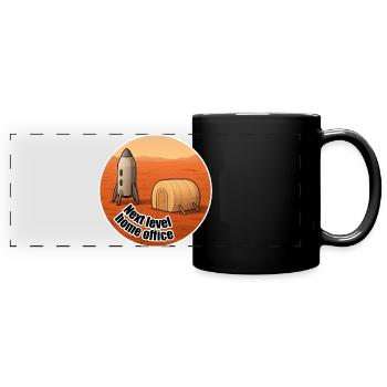 Mars Next Level Home Office - Full Colour Panoramic Mug - black - Front