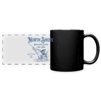 North Shore Sailing Club New York - Full Colour Panoramic Mug - black - Front
