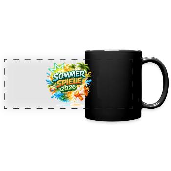 Sommer Spiele 2026 Tropen-Logo - Full Colour Panoramic Mug - black - Front