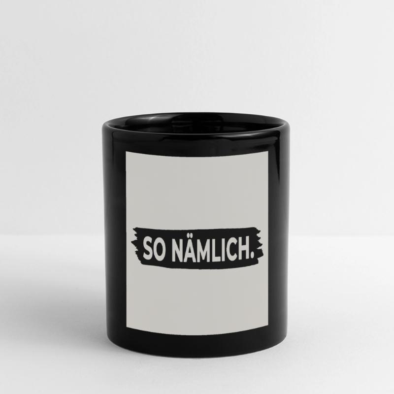 C’EST COMME ÇA. – Affiche avec design statement Mug panoramique uni