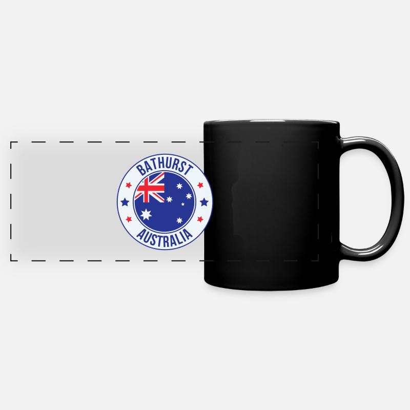 Bathurst Australia Roundel Badge - Full Colour Panoramic Mug - black