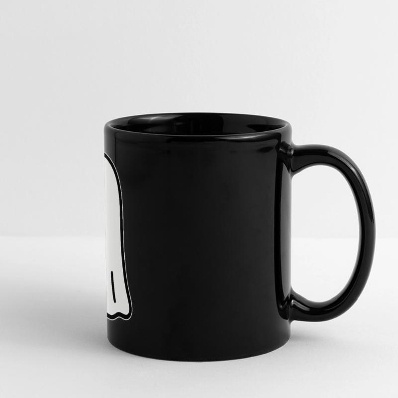 Geist Kaffee Halloween Süßes oder Saures Panorama-Tasse farbig