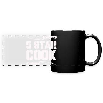 5_star_cook- - Full Colour Panoramic Mug - black - Front