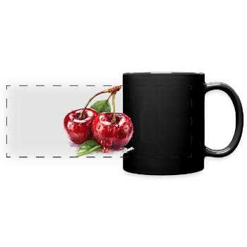cherry - Full Colour Panoramic Mug - black - Front