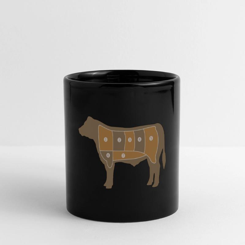 Fleisch Chart Panorama-Tasse farbig