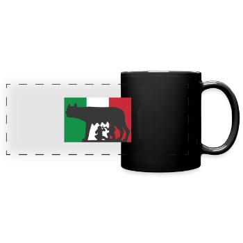 Roma Flag - Panorama-Tasse farbig - Schwarz - Vorne