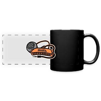 Micro Harmonica Harmonica Style - Full Colour Panoramic Mug - black - Front