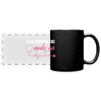 Hospice Mode On Terminal Care Nursing RN - Full Colour Panoramic Mug - black - Front