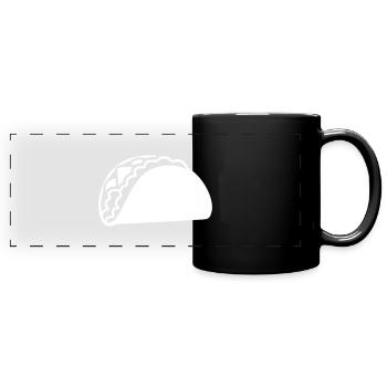 Taco - Panorama-Tasse farbig - Schwarz - Vorne