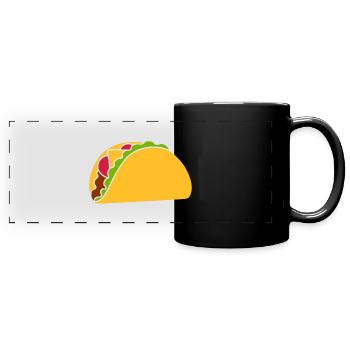 Taco - Panorama-Tasse farbig - Schwarz - Vorne